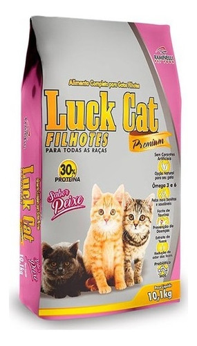 Ração Luck Cat Peixe Para Gatos Filhotes 10.1kg