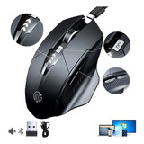 Mouse Inalámbrico Bluetooth Recargable Ergonomía 2.4g 3modos