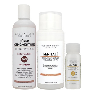 Loción Súper Despigmentante 20% + Crema Genitals | Envío gratis