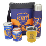 Novedoso Set Matero Completo Con Mate De Acero Boca Juniors