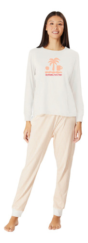 Pijama Longo Feminino Comfort Estampado