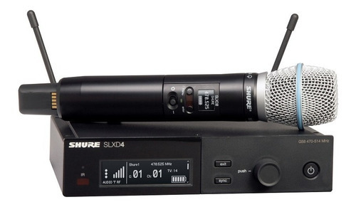 Microfone Sem Fio Shure Slx-d24/b87a-g58