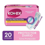 Protectores Diarios Largos Extra Proteccion Kotex X20 Uni