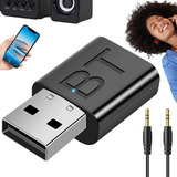 Usb Adaptador 3.5mm Receptor/transmisor Bluetooth V5.0 Coche