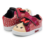 Disney© Tenis Niña Minnie Mouse Tsum Tsum Afelpaditos 14-19