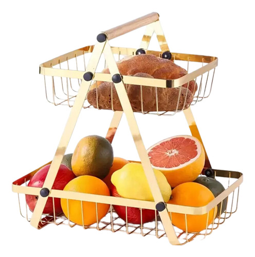 Organizador Almacenador Estante Frutas Y Verduras 2 Niveles