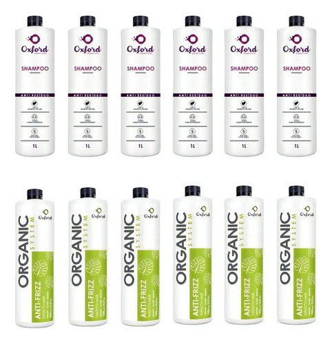 Kit 6 Progressiva Organic System Anti-frizz +shampoo Atacado