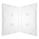 Estojo Box P/ Quadrup Dvd Capa Transparente Amaray 50 Und.