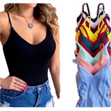 Blusa Body Body Feminina Regata Com Bojo Alcinha