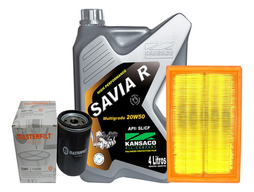 Filtros+aceite Kansaco 20w50 Chevrolet Corsa Agile 1.4/6 8v