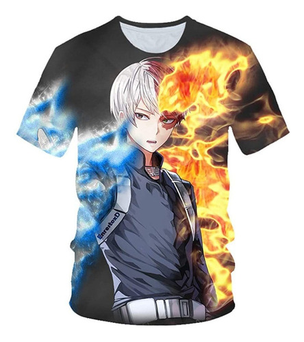 Mi Héroe Academia Deku Todoroki Bakugo Toga Anime 3d Camisas