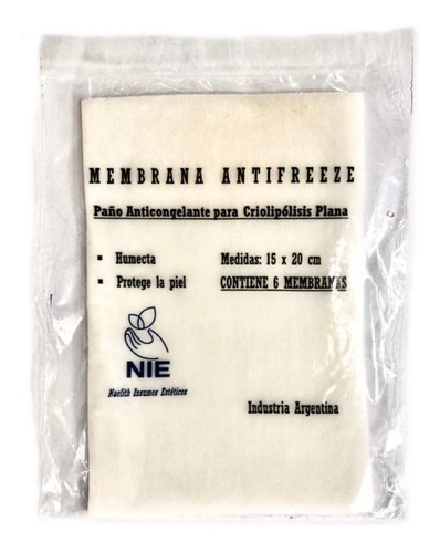 Membranas Paños Anticongelantes Criolipolisis Plana X120u