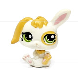 Littlest Pet Shop Lps Coelho Bebe Branco Amarelo Hasbro