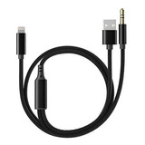 Cable De Audio De Carga Para iPhone Conector Auxiliar Para