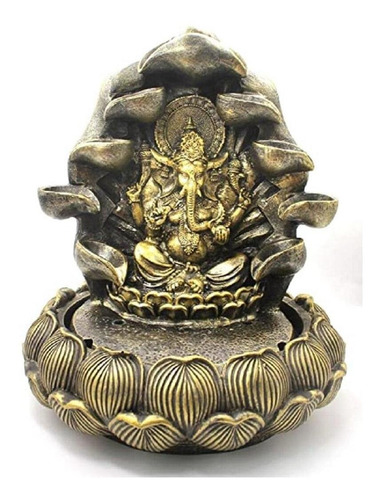 Figura Decorativa Adorno Ganesha Doble Cascada.