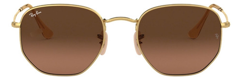 Lentes De Sol Hexagonal Dorado Ray-ban Rb3548n91244354