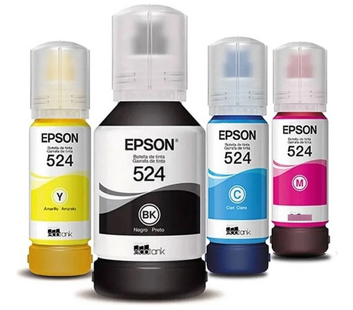 Pack Tintas Epson 524 (4 Colores) Original. Envio Gratis