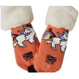 Pantuflas Medias Sox Niños Pantusox Unicornio 