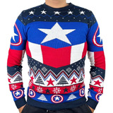 Sueter Navideño Capitan America Unitalla Sweaters Unisex