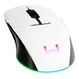 Mouse Gamer Wireless Warrior Dash 8 Botões Rgb Multi - Mo397 Cor Branco