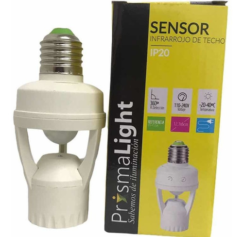 Sensor Roseta Plafón E27