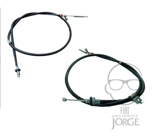 Juego De Cables Freno Mano Fiat Uno 70s Kit Por Dos Cables Foto 3