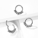 Piercing Acero Quirúrgico Septum Clicker