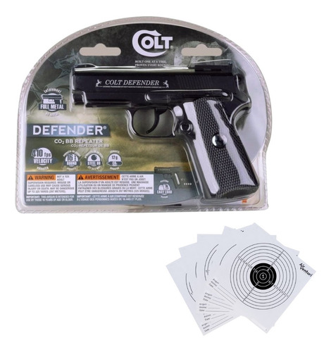 Pistola Colt Defender 1911 Full Metal Co2 4.5mm Xchws C