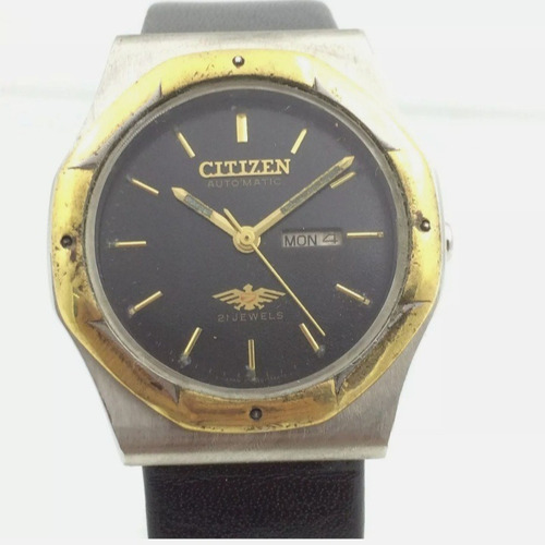 Relógio Citizen Masculino Vintage 6650 Dia Data 33mm Automát