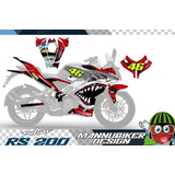 Pulsar Rs 200 Vinil Impreso Wrap Stickers Calcas Calcomanias