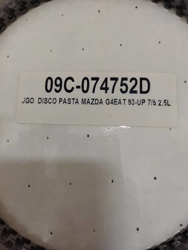 Juego Discos Pasta Caja Automtica Mazda 626 Doble Carter  Foto 4