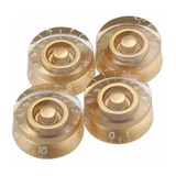 Knob P/ Guitarra Les Paul Dourado Ronsani C/ 4 Pçs