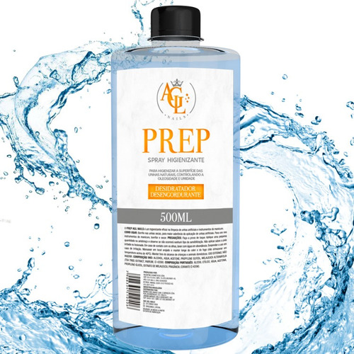 Prep Agl 500ml Refil Higienizador Unha Super Oferta Gel Nail