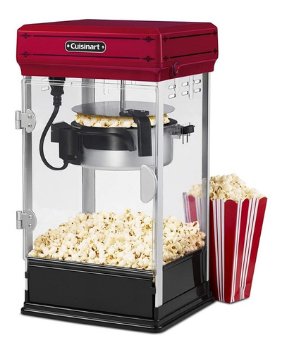 Máquina De Palomitas Retro Grande Roja Cuisinart Cpm-28 Color Rojo