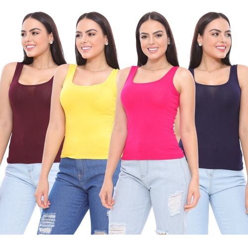 10 Blusa Blusinha Alça Regata Feminina Atacado Revenda