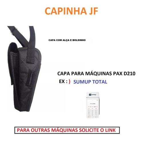 Capa Para Maquina Sumup Total Com Alça E Bolsinho