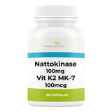 Nattokinase 100mg Natoquinase C Vitamina K2mk7 100mcg 60caps