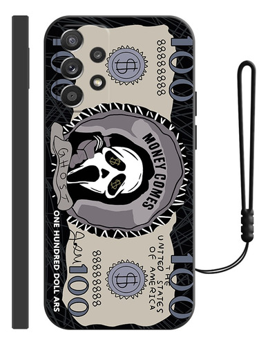 Funda De Silicona Para Samsung De Dollars Ghostface + Correa