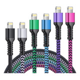 Cargador Para iPhone [6 Pies Paquete De 6 Pies) Cable Lightn