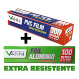 Papel Aluminio 100mts + Film 300mts Pack Ahorro Ultra Económ