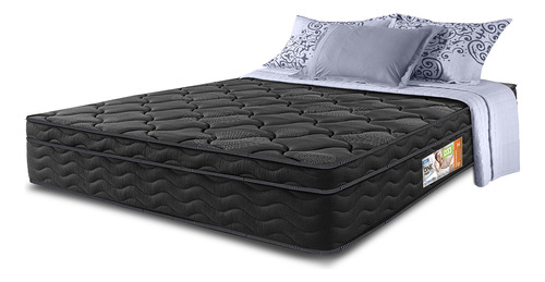  Cama Inbox One Face D33 Ortopédico 188x138cm Preto Doble