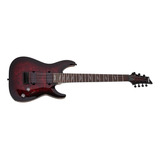 Guitarra Eléctrica Schecter Omen Elite-7 De Caoba Black Cherry Burst Con Diapasón De Palo De Rosa