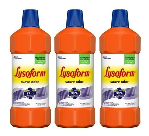 Desinfetante Lysoform Suave Odor 3 Litro Bactericida