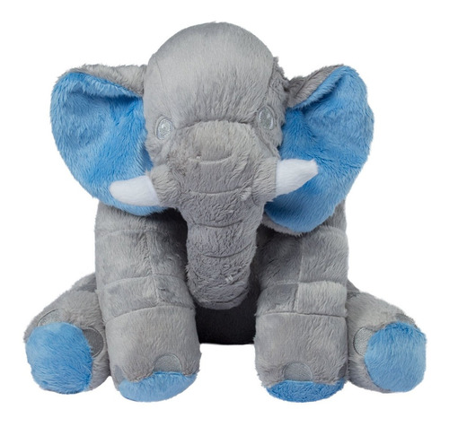 Almofada Elefante Pelúcia Travesseiro Bebê Antialérgico 80cm