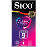 Condones Sico Climax Mutuo 9 Piezas