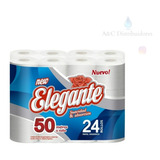 Papel Higienico Elegante Blanco 50mts Bolson X 24 Unid. 1010