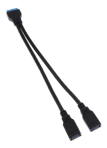 Placa-mãe Usb 3.0 De 20 Pinos Para 2 Cabos Tipo/y Para Pc