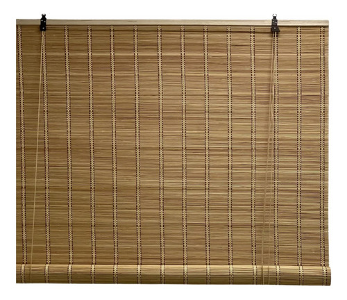 Cortina Persiana Roller Enrollable De Bambú 90x120 Cm