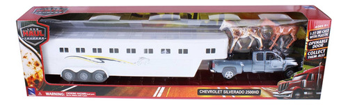 1/32 Chevrolet Silverado 2500hd Remolque Con Caballos 