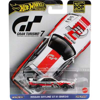 Hot Wheels Premium Gran Turismo 7 Nissan Skiline Gtr Bnr34 Color Blanco | Envío gratis